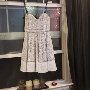 White bustier mini dress